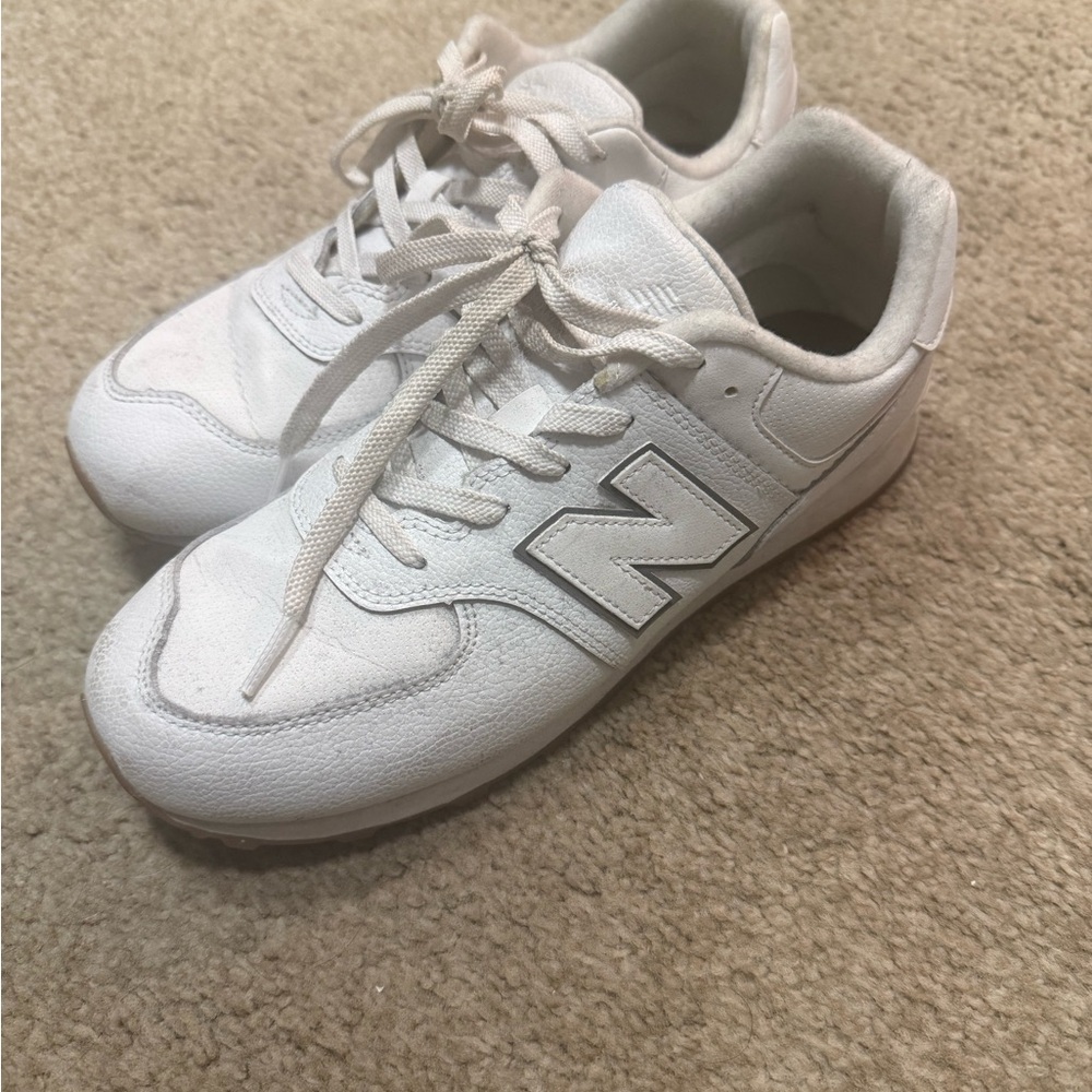 White Sneakers with Logo